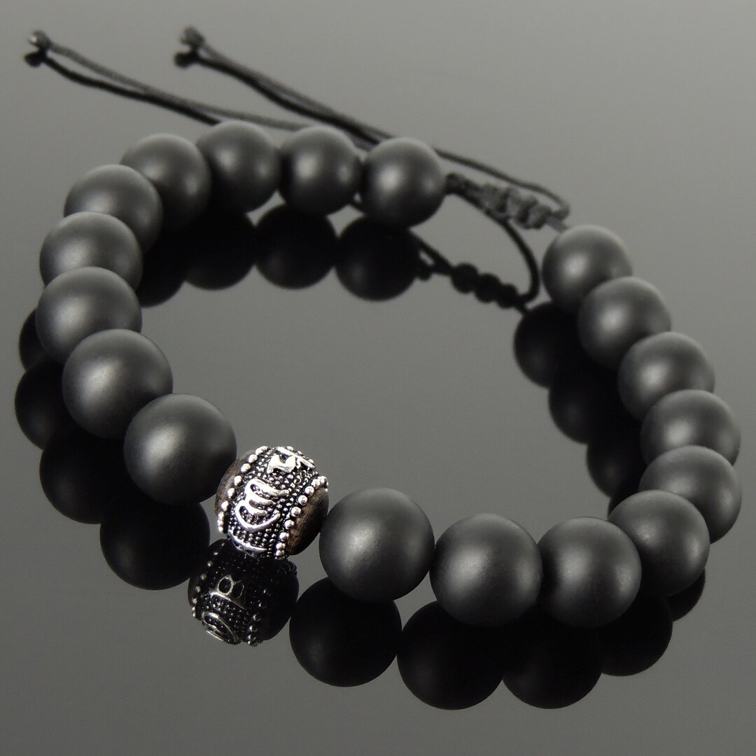 Adjustable Braided Bracelet OM Symbols Meditation Bead - Etsy