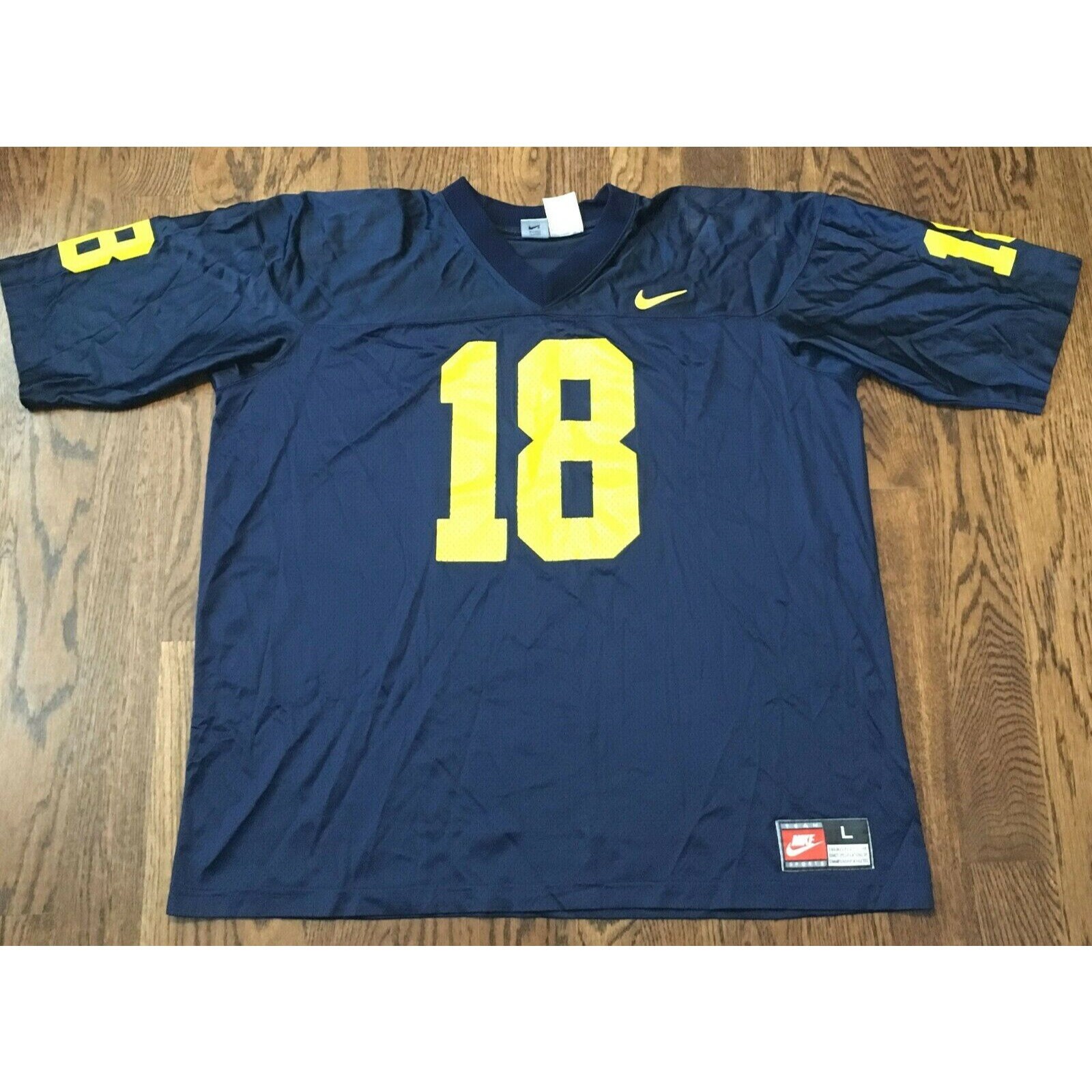 Vintage Michigan Football Jersey Large Wolverines Amani Toomer Etsy