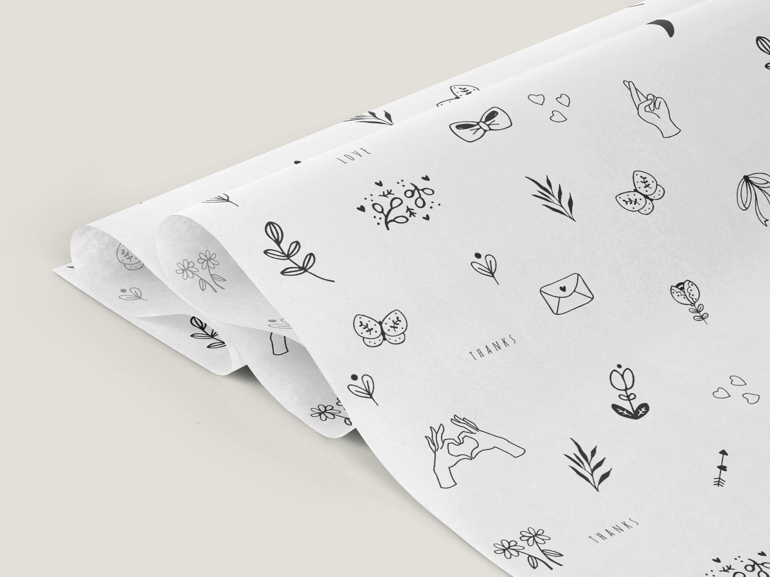 Branded Tissue Paper Tissue Paper Design Wrapping paper Etsy