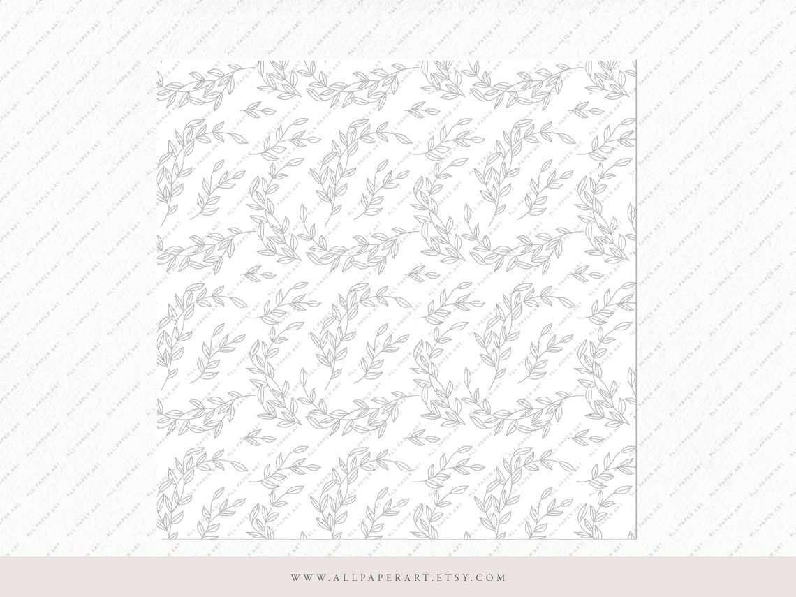 Tissue Paper Design Download Botanical Tissue Paper Etsy