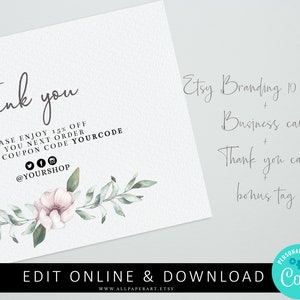 Branding package small business template. Etsy shop banner set image 3