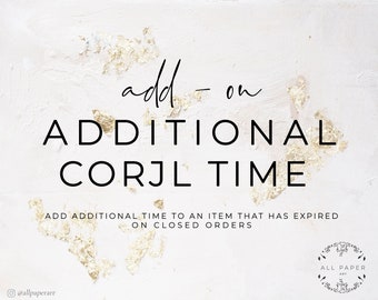 Add-on Additional Corjl Time.
