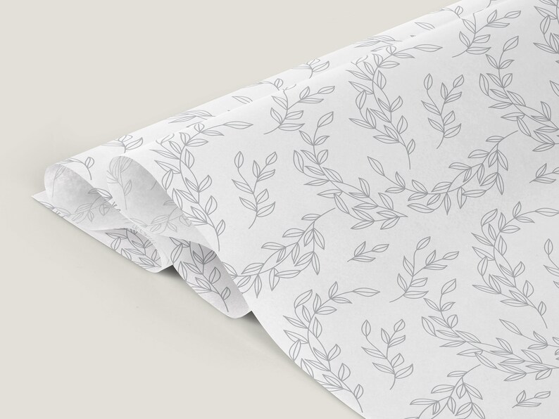 Tissue Paper Design Download Botanical Tissue Paper Etsy