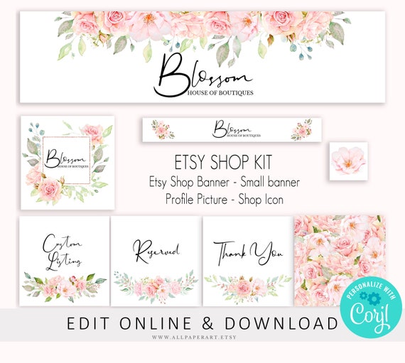 etsy shop banner custom etsy premade banner and logo etsy etsy