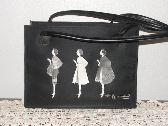 REDUCED!  Vintage Andy Warhol purse,  vintage bag… - image 1