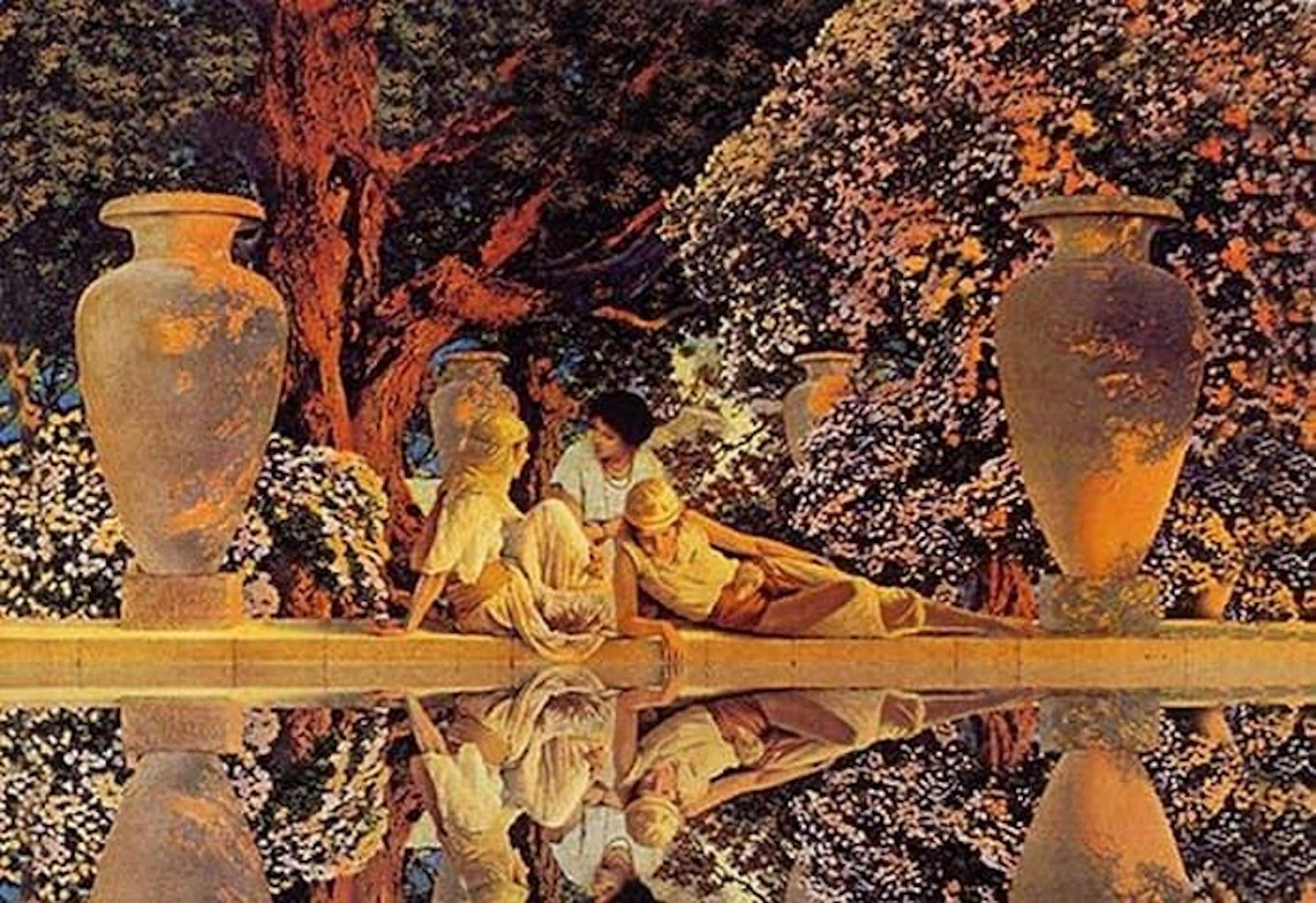 Maxfield Parrish Garden of Allah Art Nouveau Poster or Canvas