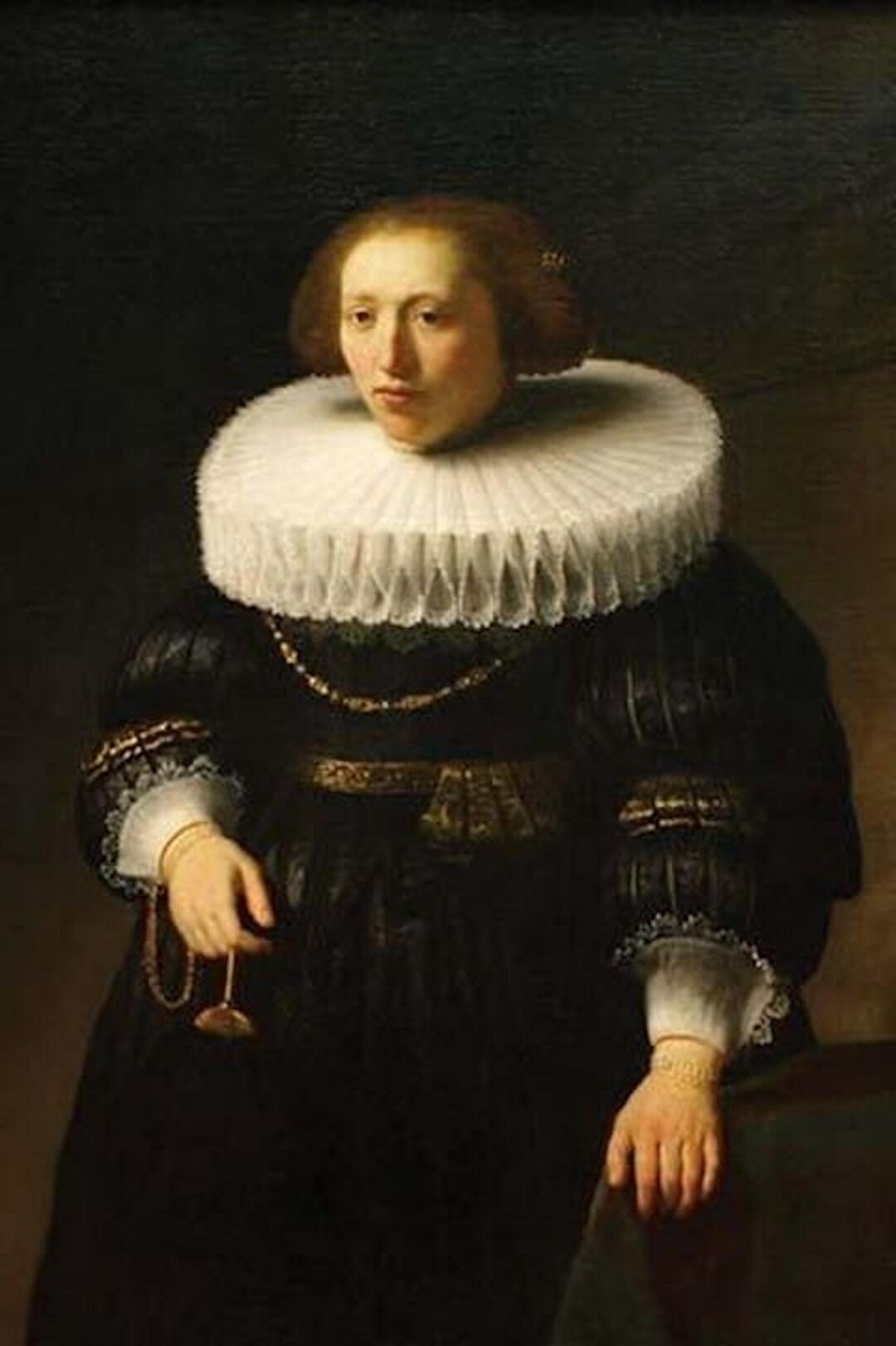 Dutch Ruff Collar Woman With a Ruff Collar by Rembrandt Van Rijn Dutch Masterpiece Wall ...