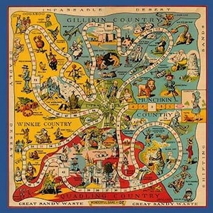 The Wonderful Game of Oz - by John R. Neill - Board Reproduction - Art Print