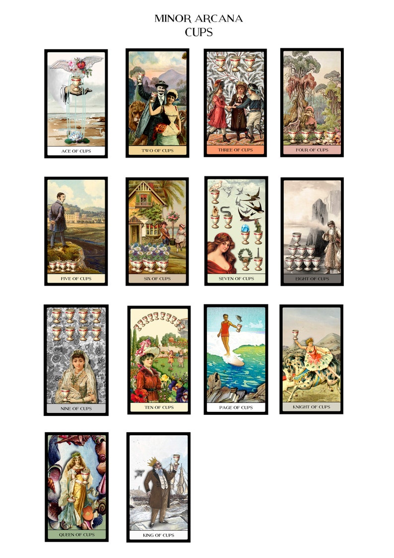 The Vintage Oracle TAROT CARD DECK, Tarot deck, Prediction cards, Fortune cards, Fortune reading, Oracle cards, Divination, Vintage Tarot image 9