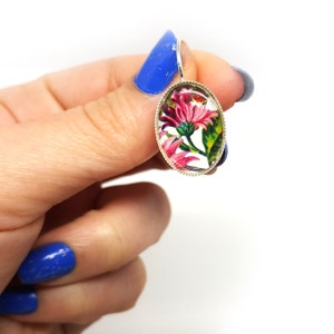 Black friday sale, Cyber monday sale, Gardening earrings, Botanical earrings, one of a kind, Floral earrings, Illustrated earrings image 3