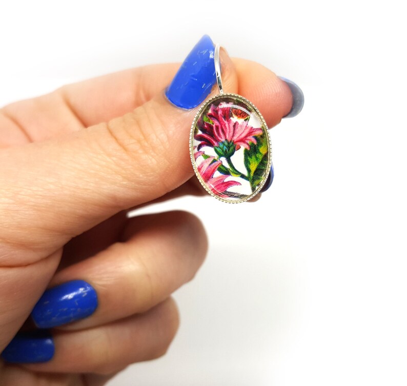 Black friday sale, Cyber monday sale, Gardening earrings, Botanical earrings, one of a kind, Floral earrings, Illustrated earrings image 3