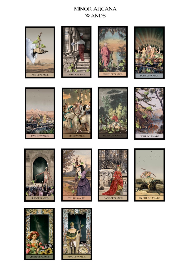 The Vintage Oracle TAROT CARD DECK, Tarot deck, Prediction cards, Fortune cards, Fortune reading, Oracle cards, Divination, Vintage Tarot image 7