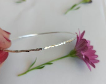 Bangle Bracelet for women, Hammered bangle bracelet, Stacking bangle