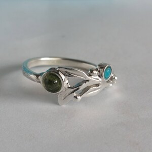Silver leaf Ring for women, Sterling Silver, Stacking ring, Alternative ring, Mother's daughter ring, Personalized gifts