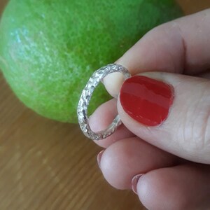 Silver Band Ring, Design Ring, Dainty Silver Ring, Organic Ring, Statement Ring, Minimalist Ring, Unique Jewelry, Handmade Jewelry for Women