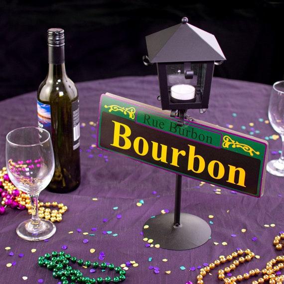 12 Cardboard Mardi Gras Street Signs 6 Lantern Sign | Etsy