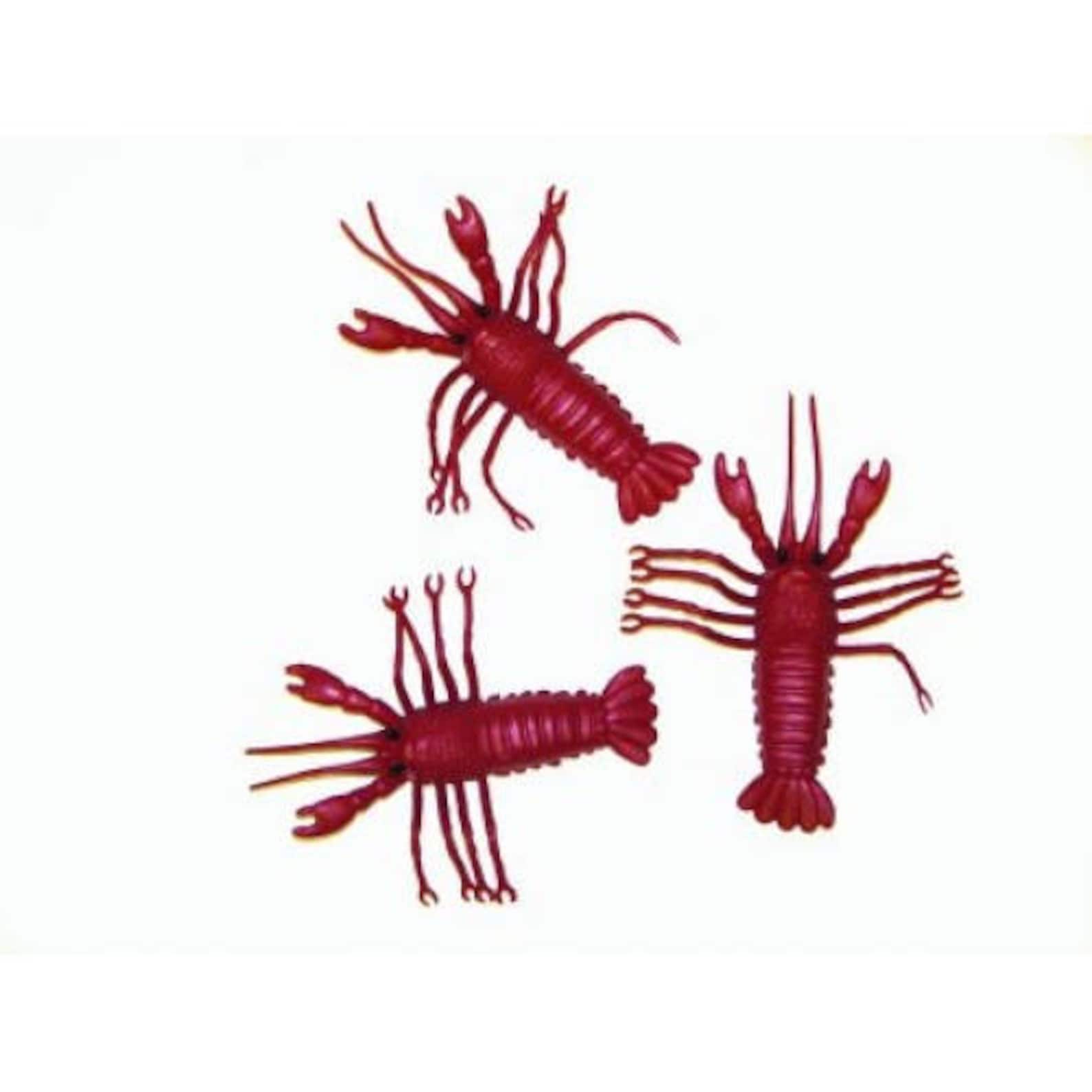 A Pack of 12 PVC 4 Rubber LOBSTER Crawfish Crayfish for Etsy