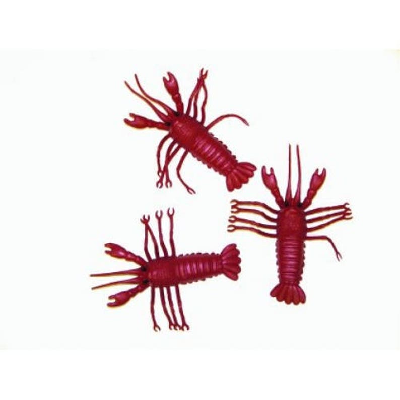 A Pack of 12 PVC 4 Rubber LOBSTER Crawfish Crayfish for Etsy