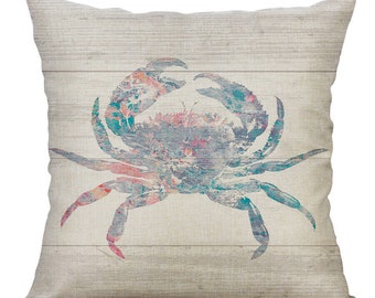 blue crab pillow