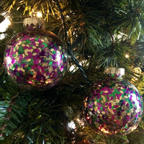 mardi gras tree ornaments