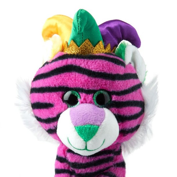 green stuffed tiger