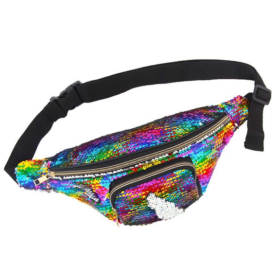 sequins fanny pack