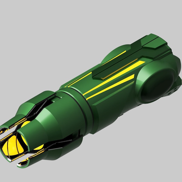 Metroid Prime 2/3 Arm Cannon with Missile Mode (built in, no pipe as a base)