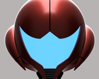Metroid Fusion Helmet 3d Model V2