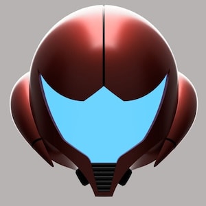 Metroid Fusion Helmet 3d Model V2