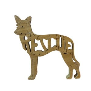 Rescue Dog Wooden Puzzle, Version 2,Unique gift for Dad, Christmas gift for dog lover, Christmas gift for Her, Christmas gift for him