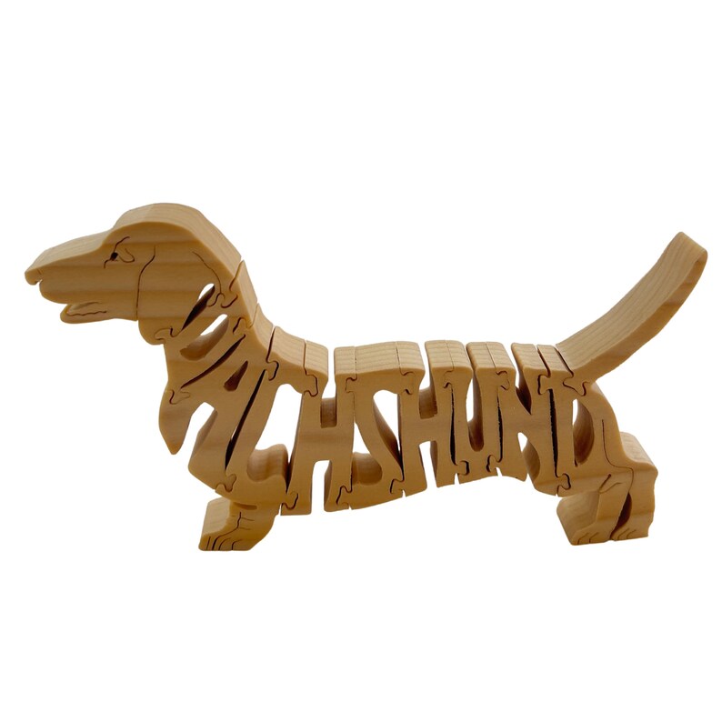 Dachshund Wooden Puzzle: Perfect Gift for Dog Lovers & Home Decor ...