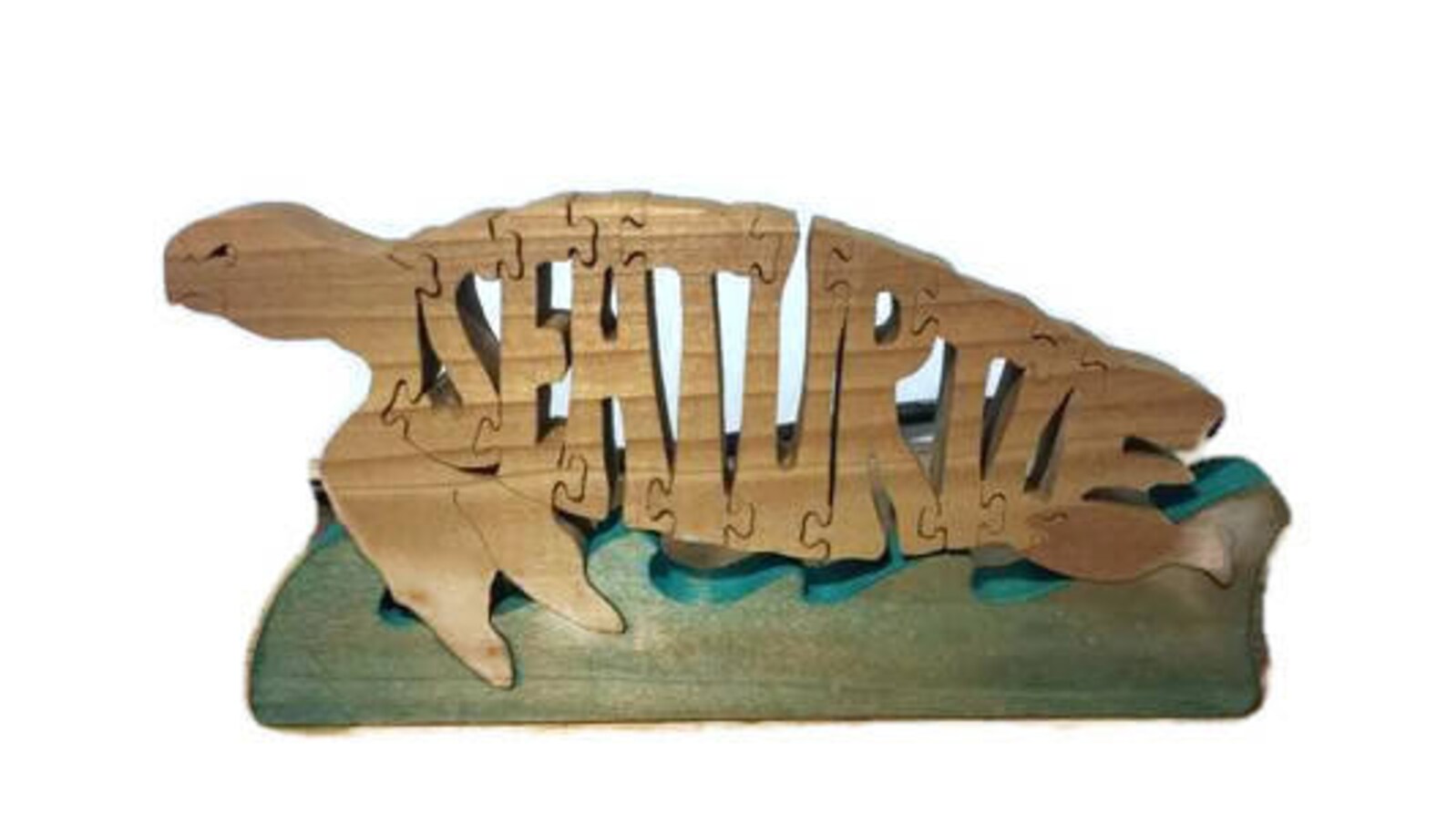 Sea Turtle Wooden Scroll Saw Puzzle Etsy