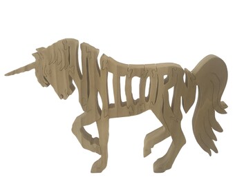 Unicorn wooden puzzle, Unique gift for Dad, Christmas gift for dog lover, Christmas gift for Her, Christmas gift for him, Mythical creatures