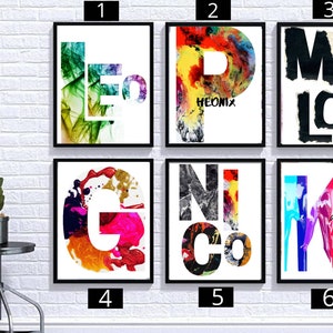Decoración de la pared / Dormitorio de los niños / impresiones de la sala de juegos / decoración de la guardería / arte de la pared / personalizado / impresión de la pared de los niños / decoración del hogar / impresiones de los niños