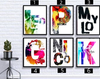 Wall Decor / Kids Bedroom / playroom prints / Nursery Decor / Wall Art / Personalised / Children's Wall Print / Home Decor / Kids Prints