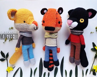 Combo x 3 Felines amigurumi pattern