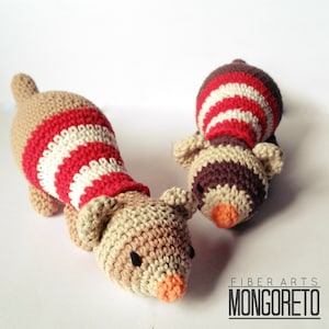 Ferret amigurumi pattern 画像 1