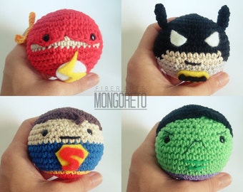 Super heroes amigurumi crochet balls