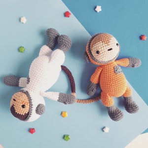 Cleo, the astronaut monkey amigurumi pattern