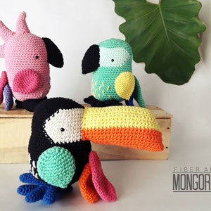 Bird amigurumi pattern (Combo x 3)