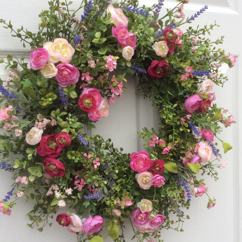 Garden Meadow WreathSpring WreathSpring Door WreathSummer Etsy