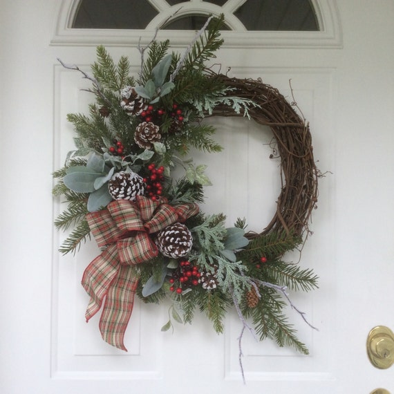 Winter WreathChristmas WreathChristmas DecorHoliday Wreath Etsy Christmas Wreaths On Etsy