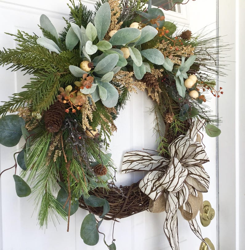 Spring Wreath-All Season Wreath-Winter Wreath-Farmhouse | Etsy