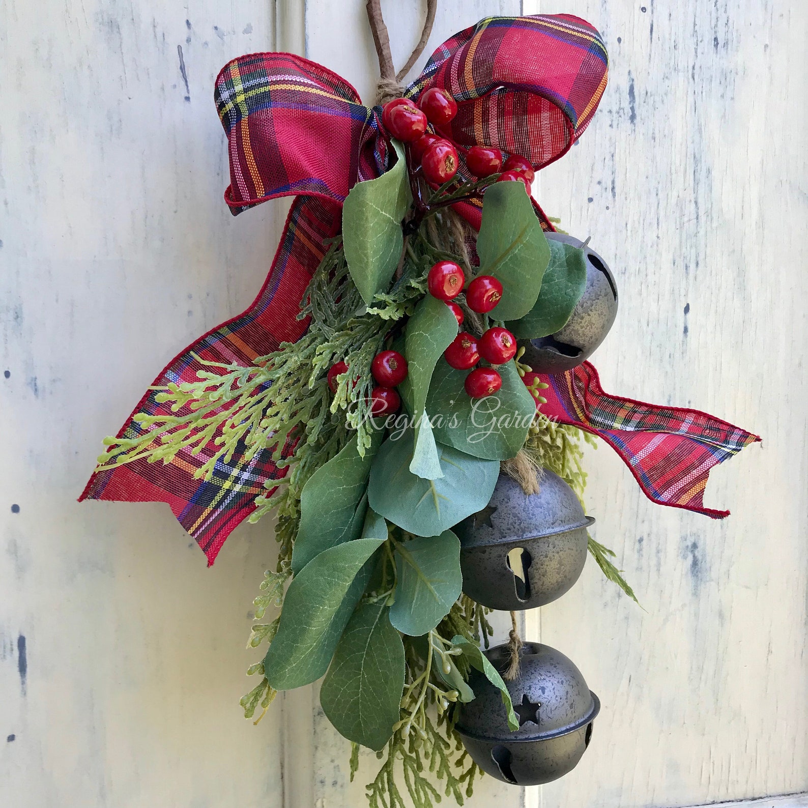 Christmas BellsBell ClusterChristmas Swag with BellsDoor Etsy