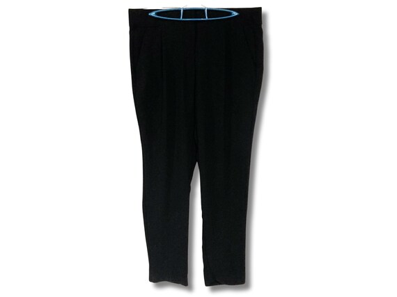 Vintage Black Straight Leg Dress Pants ~ Pure Alfred Sung 1990s 2000s  Corporate Goth Work Office Trousers With Pockets ~ 34W 35W LARGE XL 1X -  Etsy