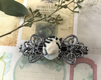 Barrette-Cat-Hair Accessory-Cat Lover-Gunmetal