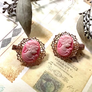 Cameo Hair Clips--Hair Clips-Cameo-Holiday-Hair Accessory