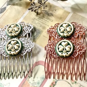 Decorative Hair Combs-Silver Tone-Rose Gold Tone-Celtic Hair Combs