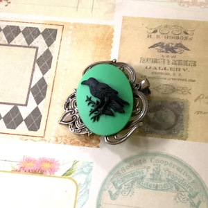 Hair clip-Alligator hair clip-Crow-Bird clip-Hair accessories