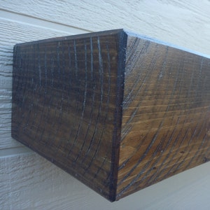 Reclaimed Style Fireplace Mantel: 48&quot; Rustic Wood Floating Shelf